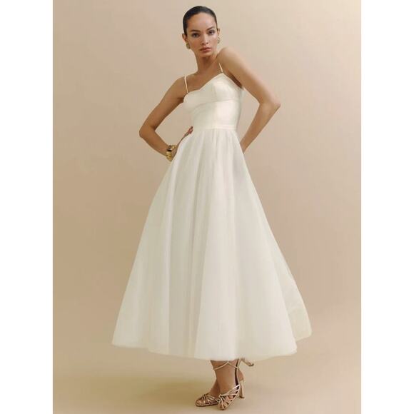 Reformation Dresses & Skirts - NWD Reformation Alouette Dress Size 4 Ivory Fior Di Latte #HW404